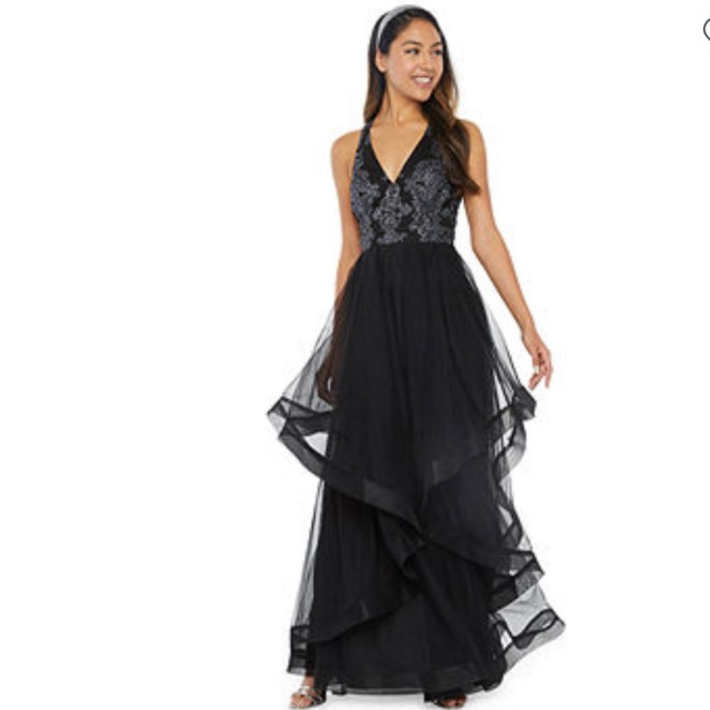 Speechless sleeveless embellished ball gown
